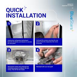[Lifetime Warranty] 240369701 Refrigerator Evaporator Fan Motor - Compatible with Frigidaire Kenmore Electrolux Refrigerators - Replaces AP4700070 PS3419839 5303918549 thumbnail 5