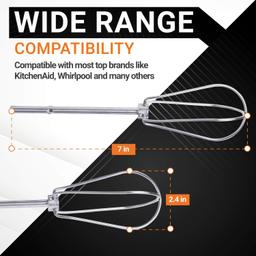[Lifetime Warranty] W10490648 Hand Mixer Turbo Beaters thumbnail 2