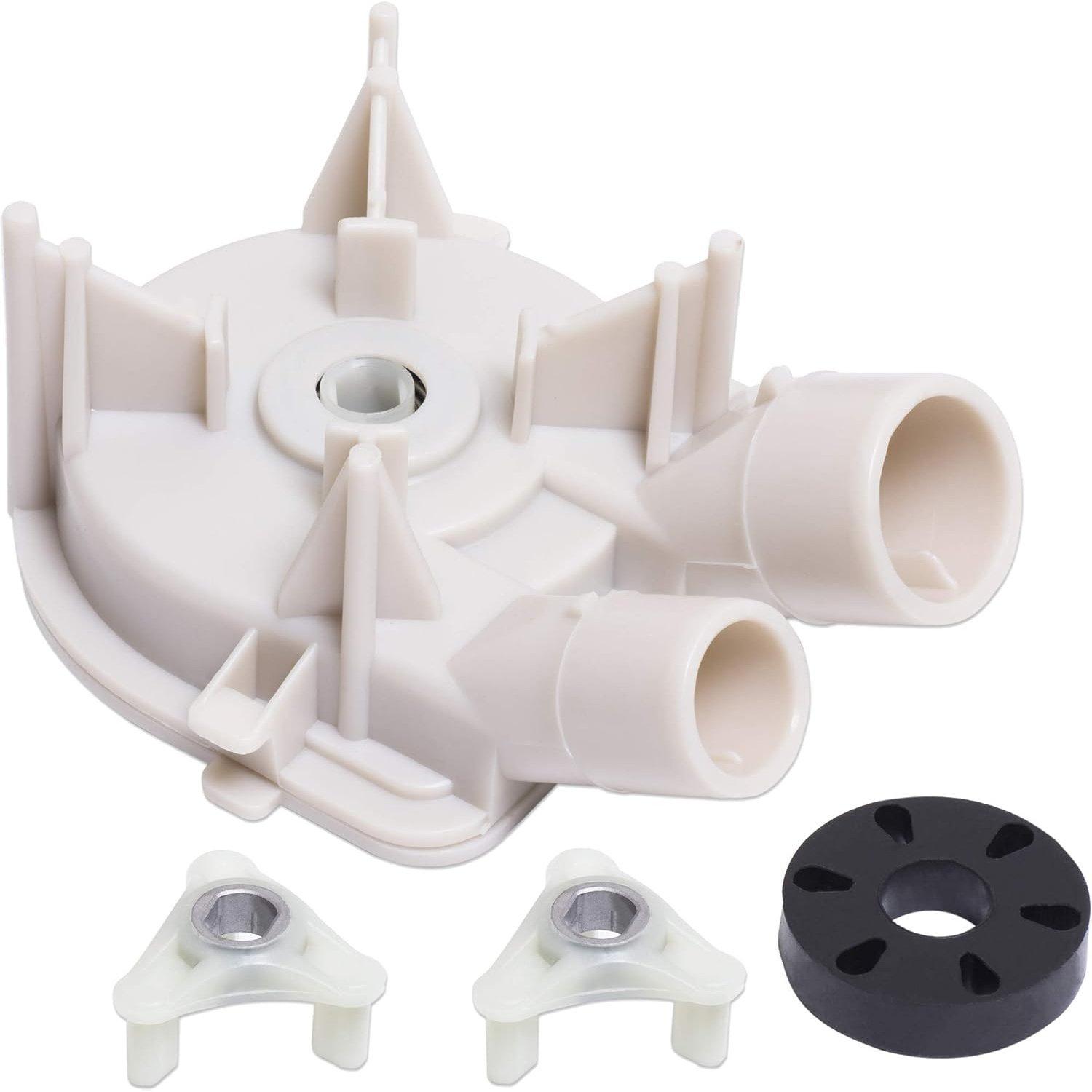 [Lifetime Warranty] 3363394 Washer Drain Pump & 285753A Core Motor Coupling Kit - Compatible with Whirlpool Kenmore Washers - Replaces 3352492 3348215 3348014 3348015 WP3363394 image 0