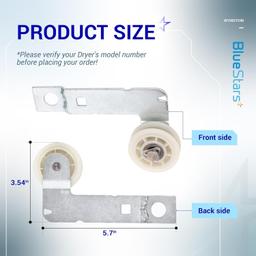 [Lifetime Warranty] W10837240 Dryer Idler Pulley With Bracket - Compatible with Whirlpool Kenmore Dryer - Replaces W10118756 W10547290 PS11726337 3387372 3388674 W10118754 thumbnail 1