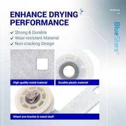 [Lifetime Warranty] W10837240 Dryer Idler Pulley With Bracket - Compatible with Whirlpool Kenmore Dryer - Replaces W10118756 W10547290 PS11726337 3387372 3388674 W10118754 thumbnail 2