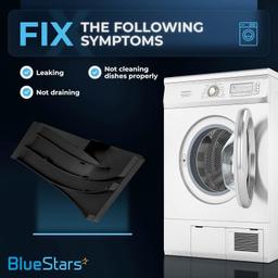 [Lifetime Warranty] WD8X227 & WD8X228 Dishwasher Corner Gaskets (Left & Right) Corner Baffle Replacement - Compatible with GE Hotpoint Dishwashers - Replaces PS263963 PS263964 AP2038859 AP2038860 thumbnail 1