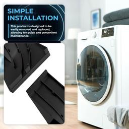 [Lifetime Warranty] WD8X227 & WD8X228 Dishwasher Corner Gaskets (Left & Right) Corner Baffle Replacement - Compatible with GE Hotpoint Dishwashers - Replaces PS263963 PS263964 AP2038859 AP2038860 thumbnail 3