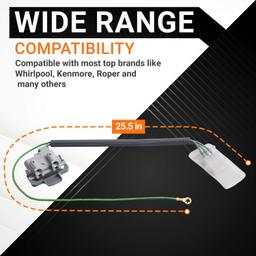 [Lifetime Warranty] 3355806 Washer Lid Switch - Replacement for Whirlpool Kenmore Roper Estate Washers - Replaces WP3355806VP PS11741201 WP3355806 AP2947199 PS341529 thumbnail 4