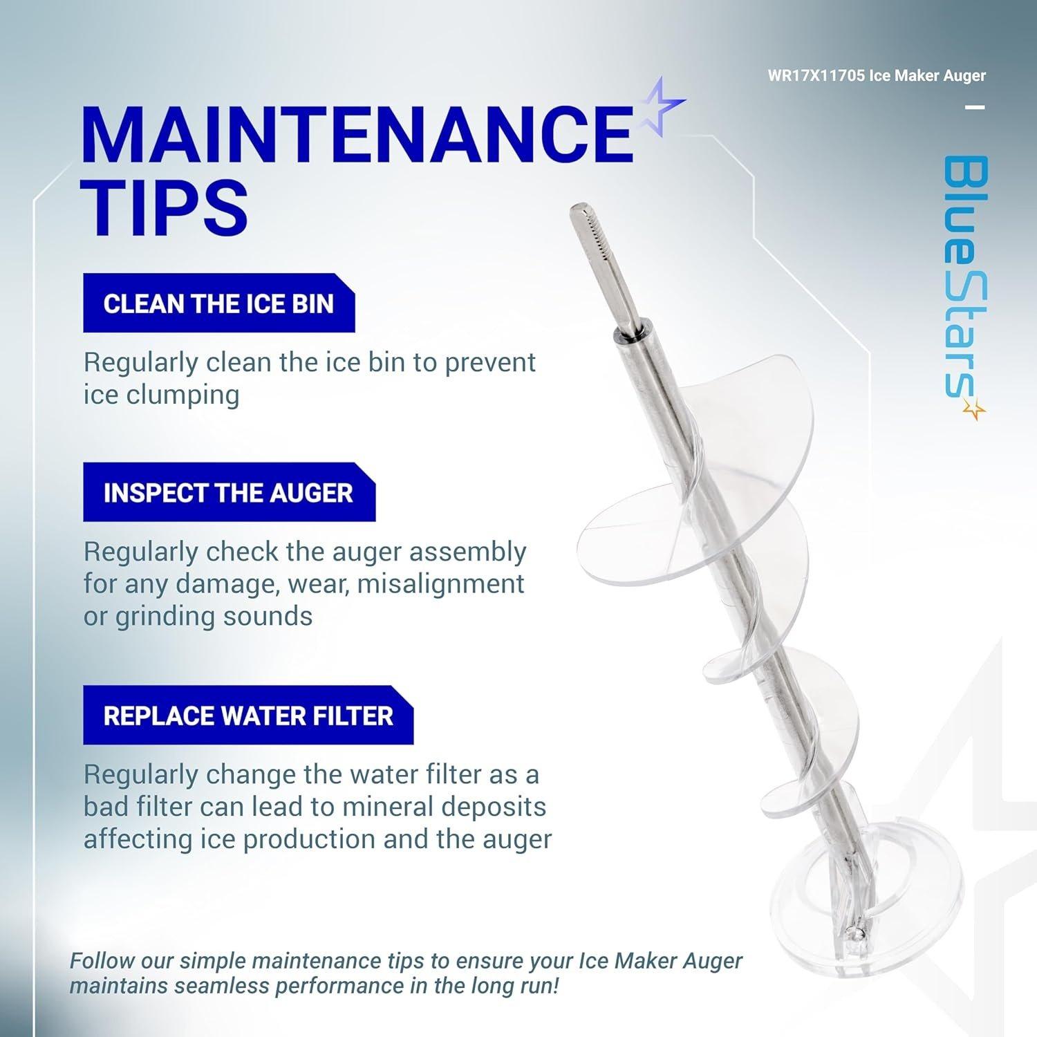 [Lifetime Warranty] WR17X11705 Ice Maker Auger Replacement - Compatible with GE Hotpoint Refrigerators - Replaces WR17X11939 PS1018130 AP3849786 AP3672963 image 7