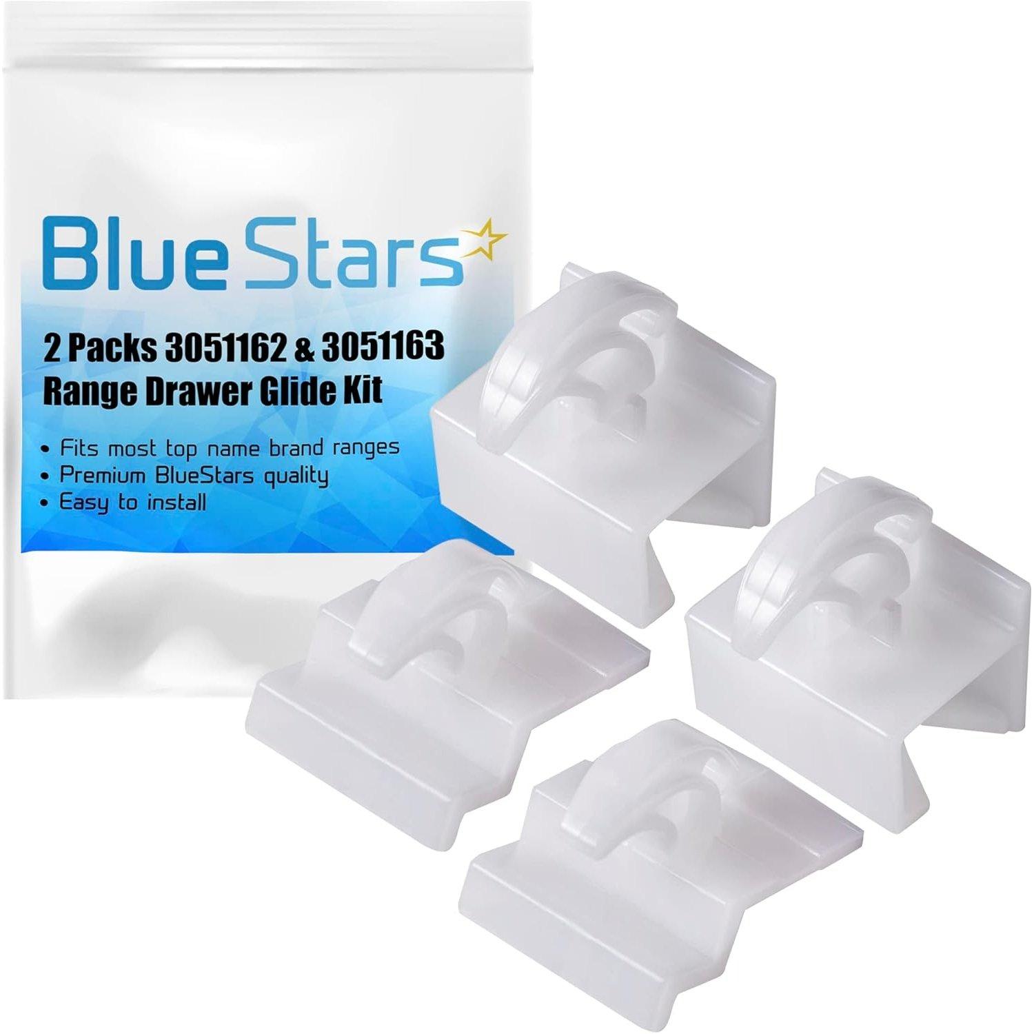 [Lifetime Warranty] 3051162 & 3051163 Range Oven Front and Rear Drawer Glide - Pack of 2 image 0