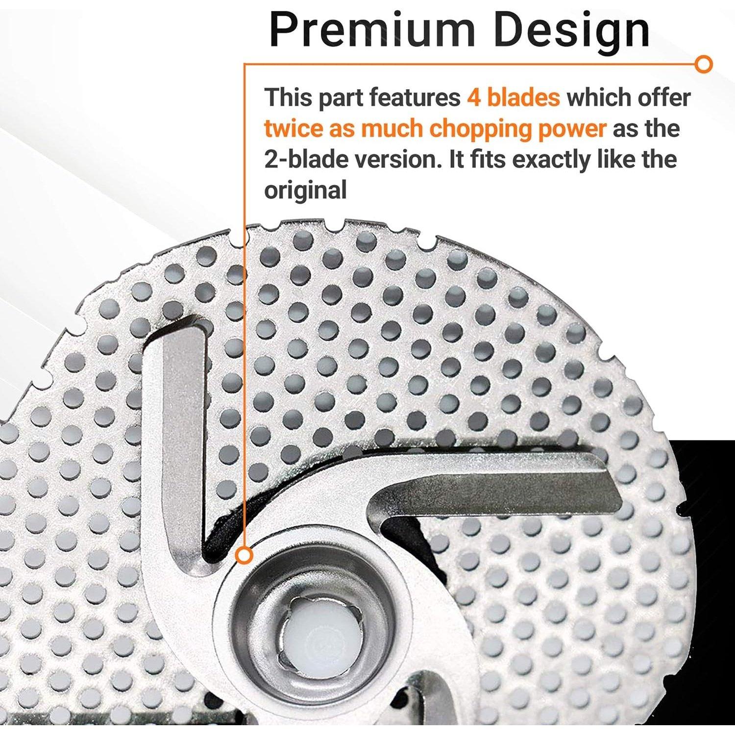 [Lifetime Warranty] W10083957V Dishwasher Chopper Blade Stainless Steel - Compatible with KitchenAid Whirlpool Kenmore Dishwashers - Replaces 8268383 WP8268383 AP5983779 W10083957 PS11722146 image 3