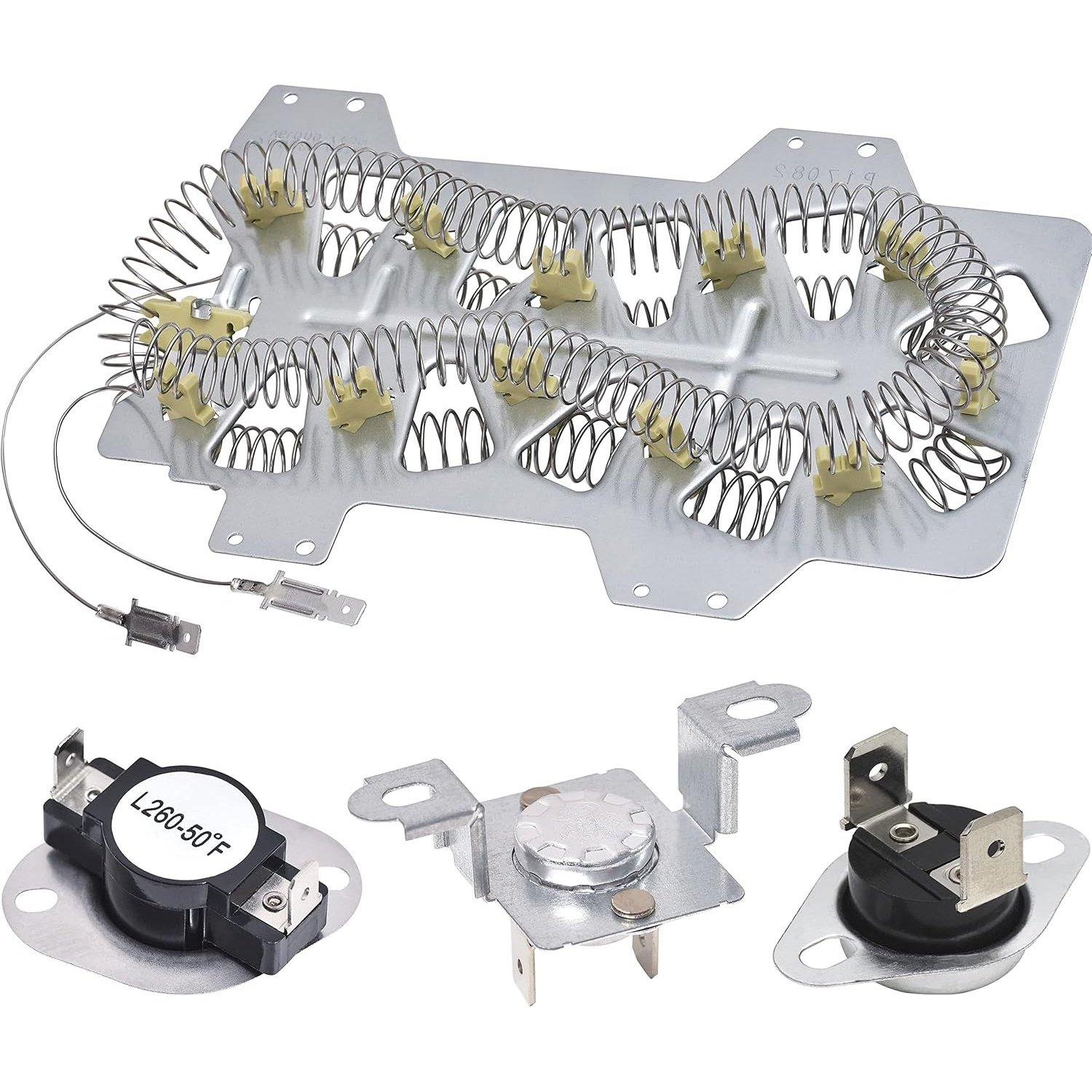 [Lifetime Warranty] DC47-00019A Dryer Heating Element Kit for Samsung Dryers DVE50R5200W/A3 DVE50R5400V/A3 DV42H5200EP/A3 DV45H7000EW/A2 DV42H5000EW/A3 DV42H5200EW/A3 image 0