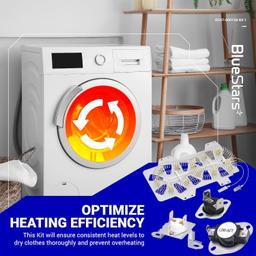 [Lifetime Warranty] DC47-00019A Dryer Heating Element Kit for Samsung Dryers DVE50R5200W/A3 DVE50R5400V/A3 DV42H5200EP/A3 DV45H7000EW/A2 DV42H5000EW/A3 DV42H5200EW/A3 thumbnail 5