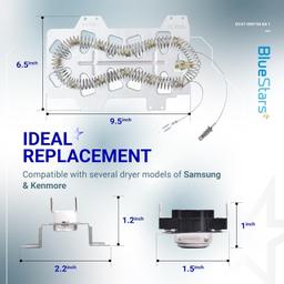 [Lifetime Warranty] DC47-00019A Dryer Heating Element Kit for Samsung Dryers DVE50R5200W/A3 DVE50R5400V/A3 DV42H5200EP/A3 DV45H7000EW/A2 DV42H5000EW/A3 DV42H5200EW/A3 thumbnail 6