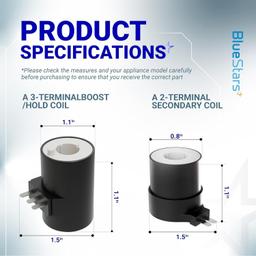 [Lifetime Warranty] 279834 Dryer Gas Valve Ignition Solenoid Coil Kit - Compatible with Whirlpool Kenmore Maytag Dryers - Replaces AP3094251 PS334310 12001349 694540 694539 306105 306106 thumbnail 4