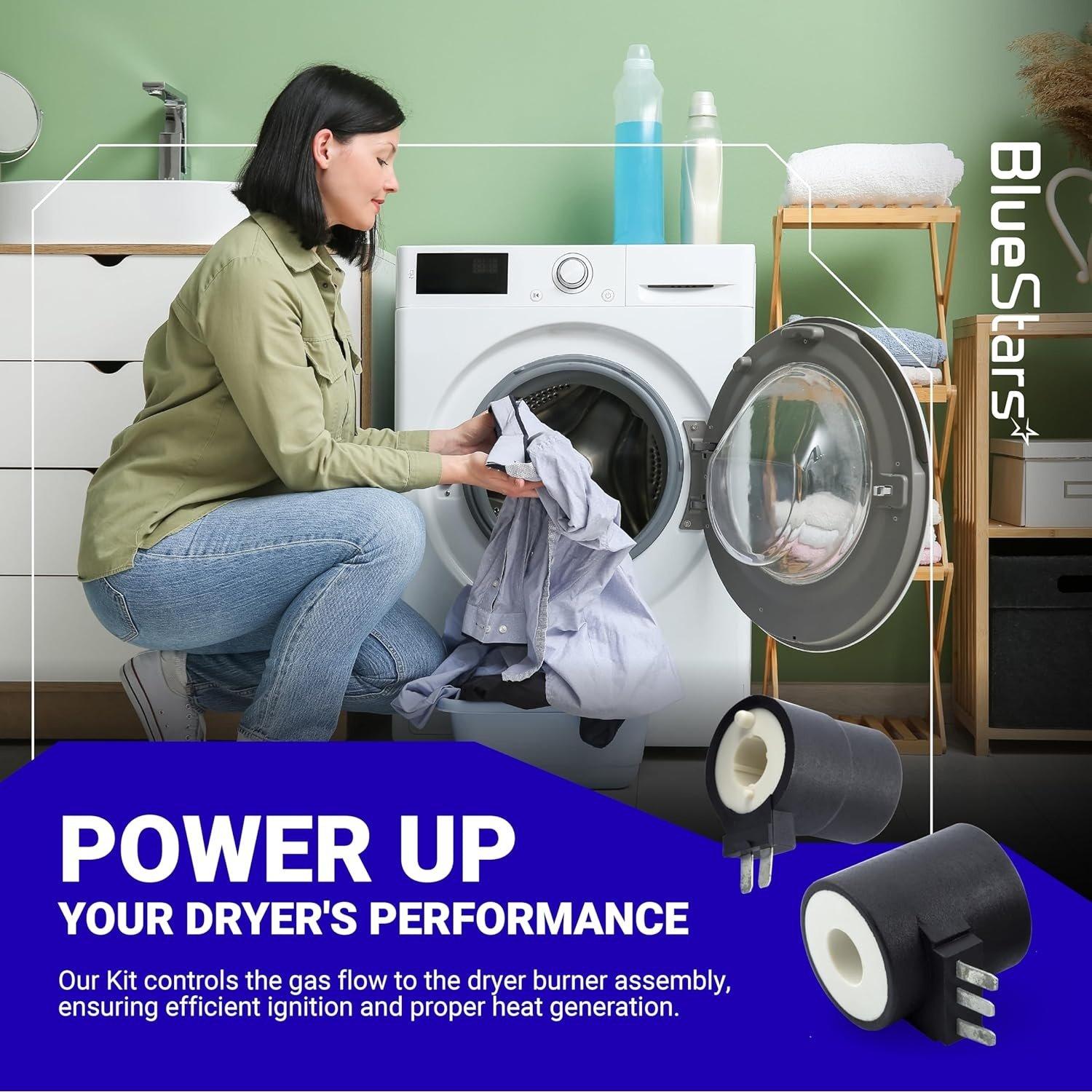 [Lifetime Warranty] 279834 Dryer Gas Valve Ignition Solenoid Coil Kit - Compatible with Whirlpool Kenmore Maytag Dryers - Replaces AP3094251 PS334310 12001349 694540 694539 306105 306106 image 5