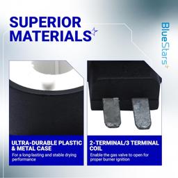 [Lifetime Warranty] 279834 Dryer Gas Valve Ignition Solenoid Coil Kit - Compatible with Whirlpool Kenmore Maytag Dryers - Replaces AP3094251 PS334310 12001349 694540 694539 306105 306106 thumbnail 6