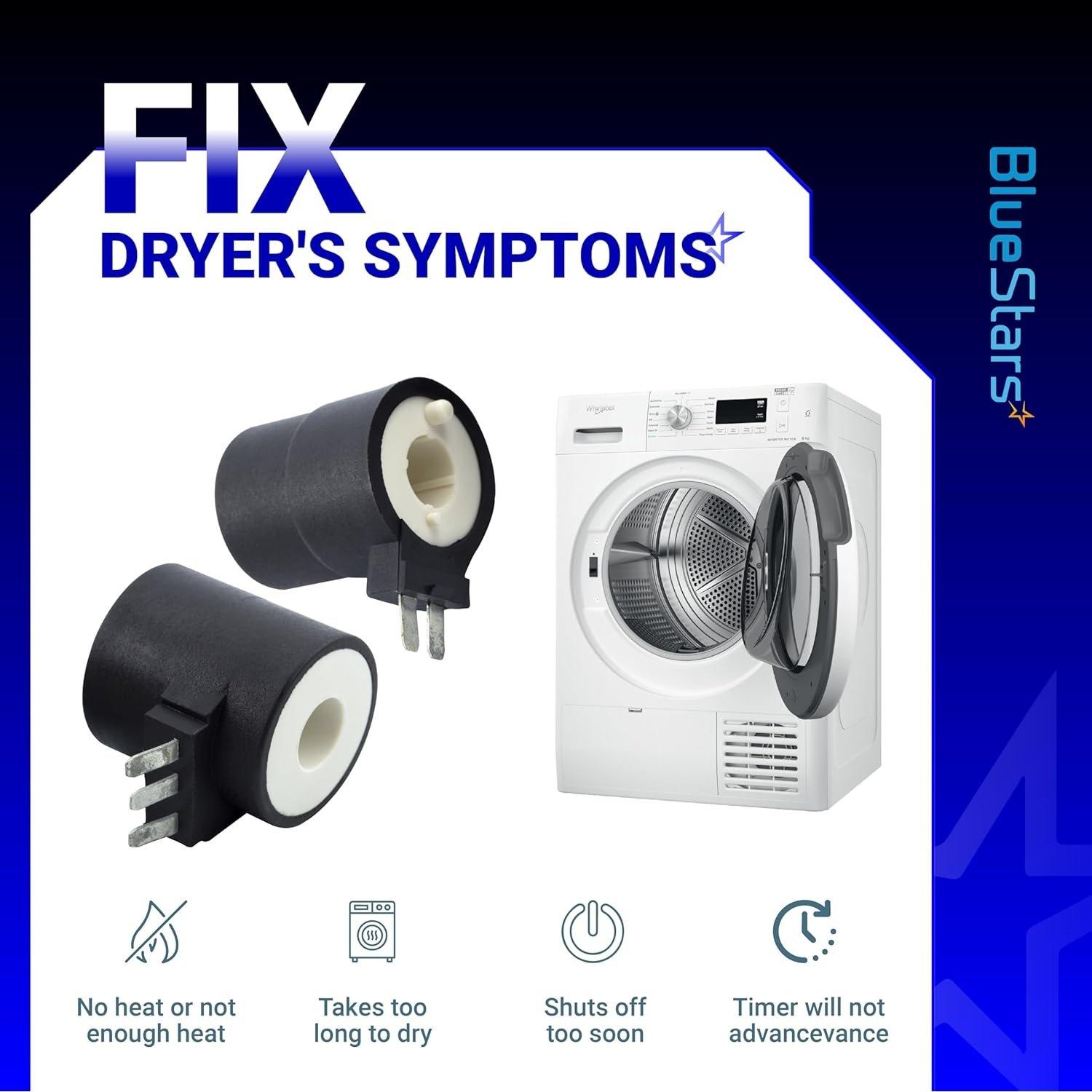 [Lifetime Warranty] 279834 Dryer Gas Valve Ignition Solenoid Coil Kit - Compatible with Whirlpool Kenmore Maytag Dryers - Replaces AP3094251 PS334310 12001349 694540 694539 306105 306106 image 8