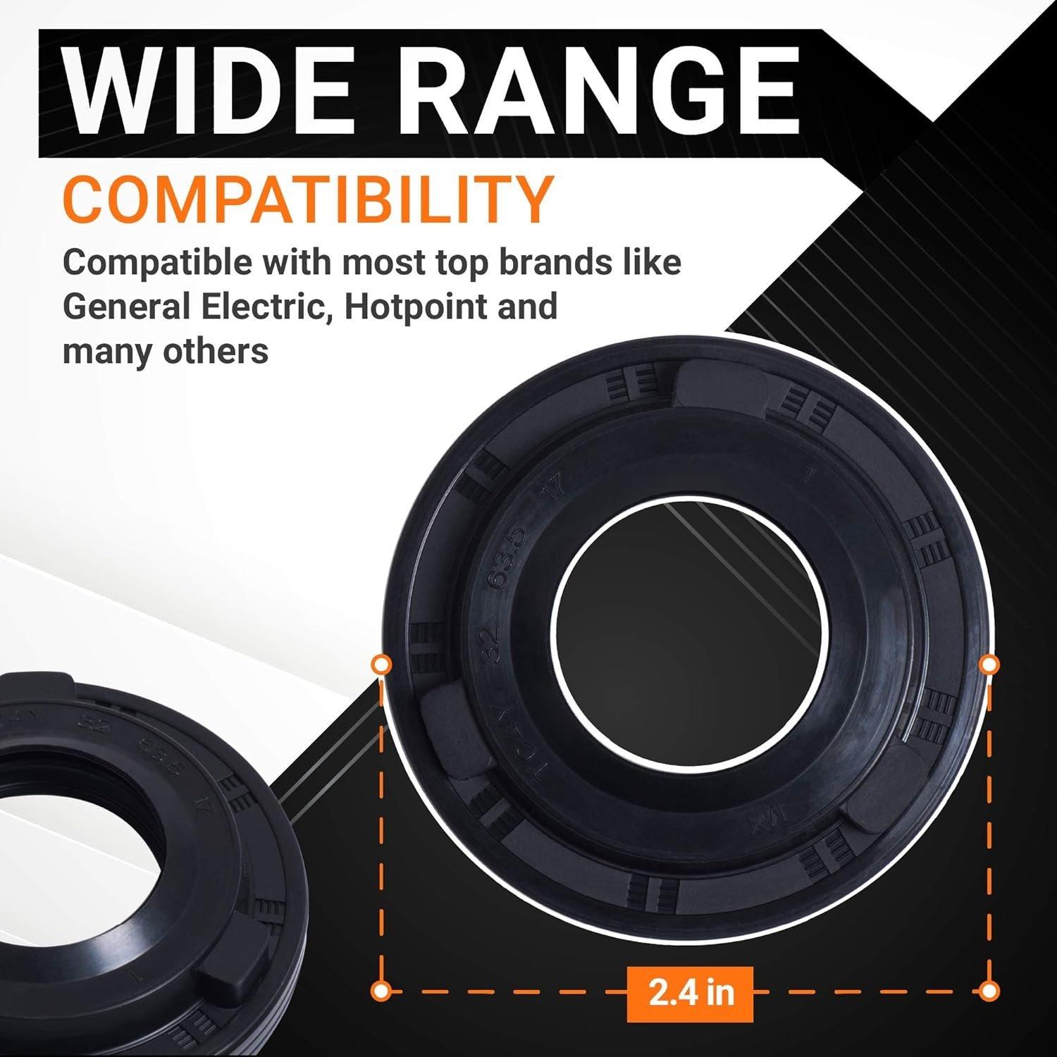 [Lifetime Warranty] WH02X10383 Washer Tub Seal - Compatible with GE & Hotpoint Washers - Replaces WH02X10032 WH02X1196 PS4704237 image 2