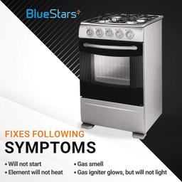 [Lifetime Warranty] 3412D024-09 Gas Range Sealed Burner Head & Igniter Assembly - Compatible with Magic Chef & Maytag Ranges - Replaces 12500050 3412D018-09 thumbnail 2