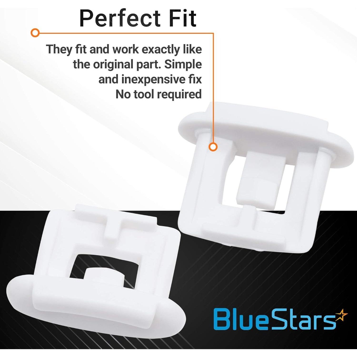 [Lifetime Warranty] WD12X10304 Dishwasher Upper Rack Slide End Cap - Compatible with GE Kenmore Hotpoint Dishwashers - Replaces AP4484666 WD12X344 WD30X97 PS2370502 1556527 - Pack of 2 image 1