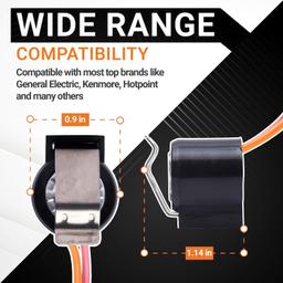 [Lifetime Warranty] WR50X122 Refrigerator Defrost Thermostat - Compatible with General Electric Kenmore Hotpoint Models - Replaces PS303471 AP2071262 WR50X0128 thumbnail 4