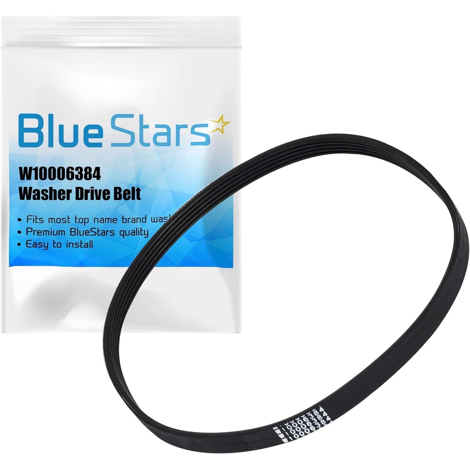 [Lifetime Warranty] W10006384 W11239857 Washer Drive Belt - Compatible with Whirlpool Maytag Kenmore Washers, Top Load Washing Machines - Replaces WPW10006384 WPW10006384VP PS11747978 AP6014712 image 0