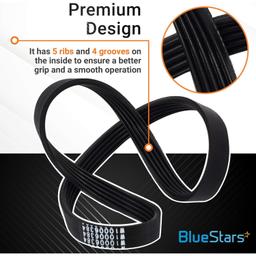 [Lifetime Warranty] W10006384 W11239857 Washer Drive Belt - Compatible with Whirlpool Maytag Kenmore Washers, Top Load Washing Machines - Replaces WPW10006384 WPW10006384VP PS11747978 AP6014712 thumbnail 2