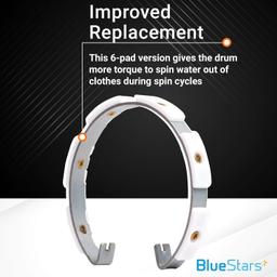 [Lifetime Warranty] W10817888 Washer Clutch Band Replacement (6 Pads) - Compatible with Whirlpool & Kenmore Washers - Replaces 3951993 W10817173 PS11723124 thumbnail 3