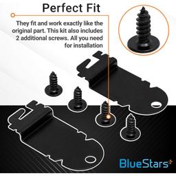 [Lifetime Warranty] 8212560 Dishwasher Side Mounting Bracket Replacement - Compatible with Whirlpool & Kenmore Dishwashers - Replaces 1201084 AP3953705 PS1487167 - Pack of 2 thumbnail 2