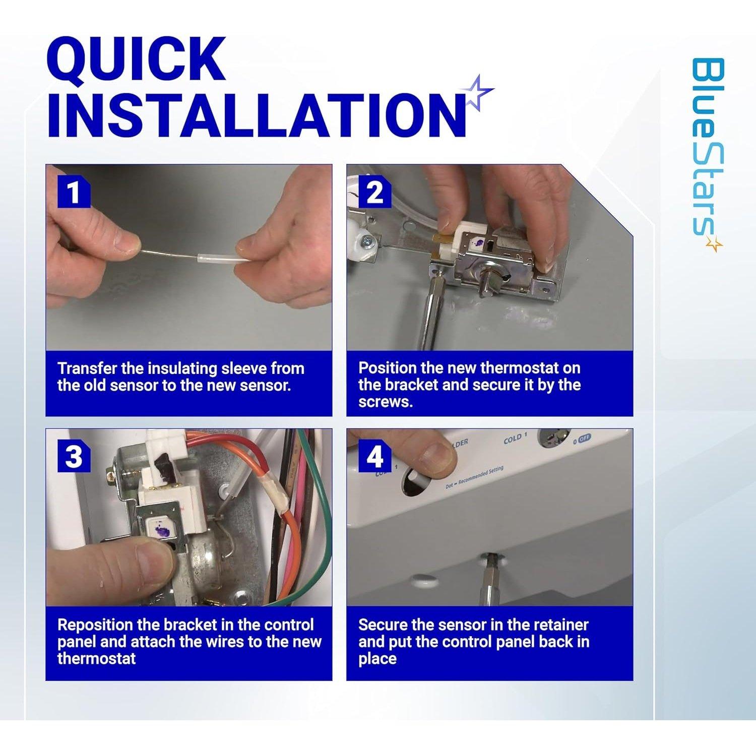 [Lifetime Warranty] 2198202 Refrigerator Cold Control Thermostat Replacement - Compatible with Whirlpool & Kenmore Refrigerators - Replaces 2161284 2198201 PS11739232 AP6006166 WP2198202 161284 1110552 image 6