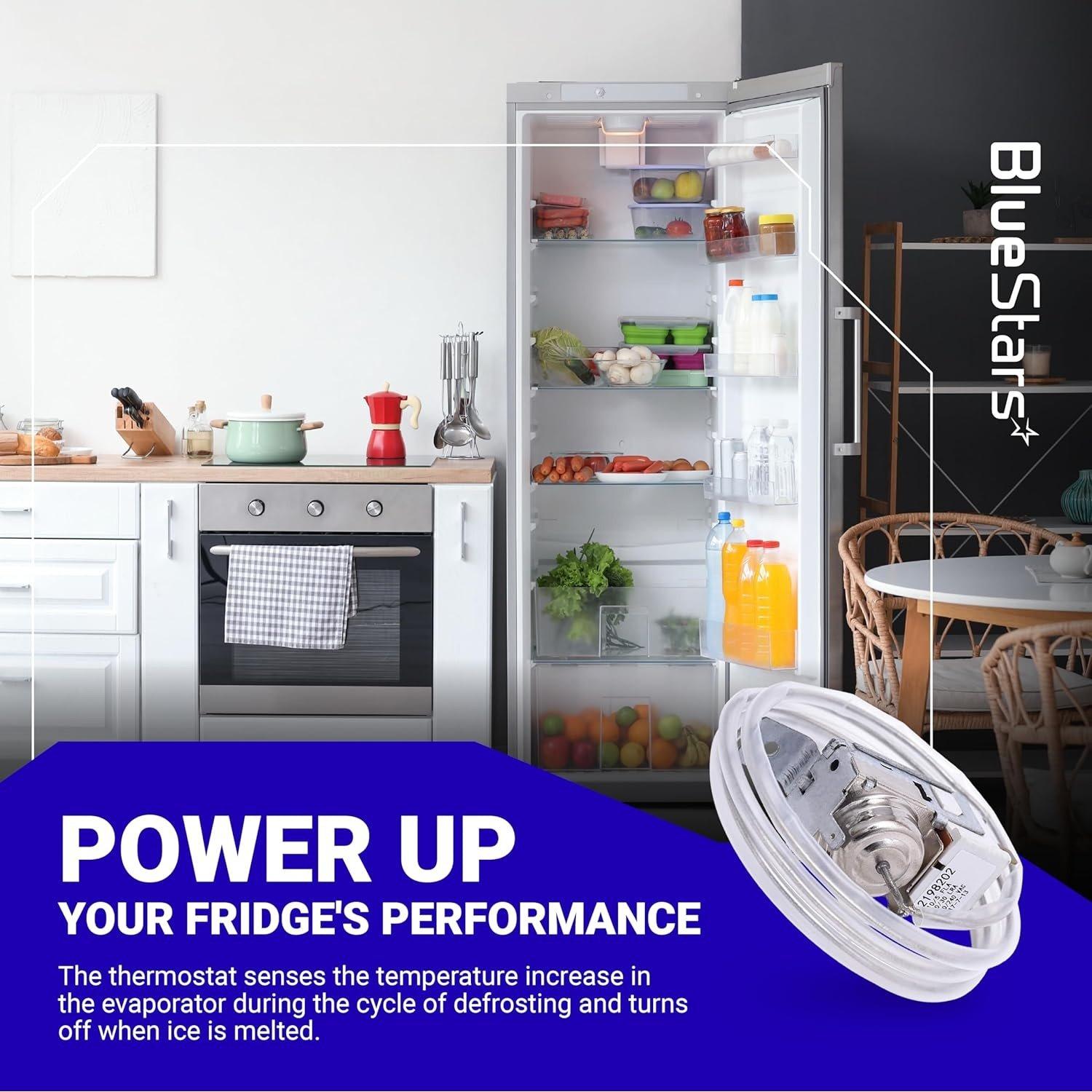 [Lifetime Warranty] 2198202 Refrigerator Cold Control Thermostat Replacement - Compatible with Whirlpool & Kenmore Refrigerators - Replaces 2161284 2198201 PS11739232 AP6006166 WP2198202 161284 1110552 image 2