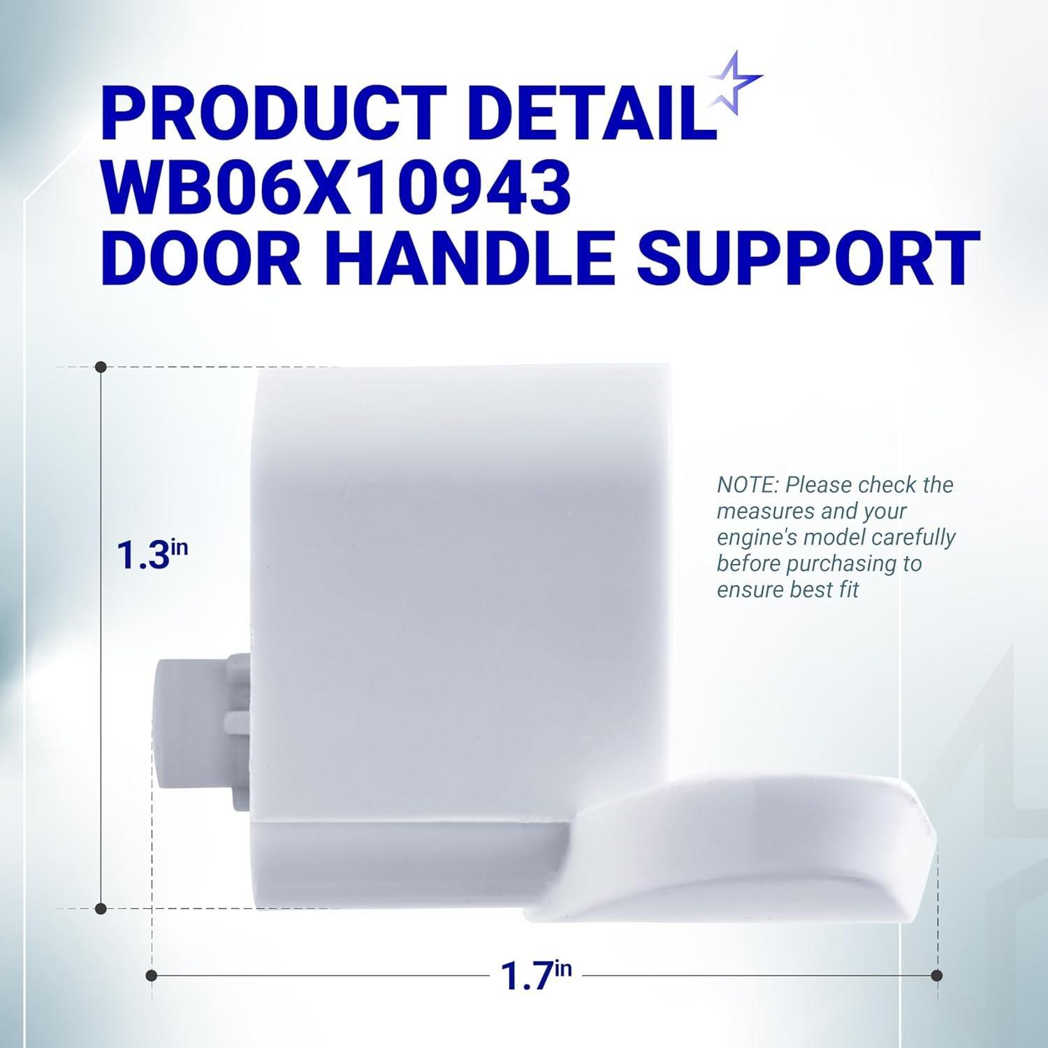 [Lifetime Warranty] WB06X10943 Microwave Door Handle Support - Compatible with GE Hotpoint Microwaves - Replaces AP5790057 3025054 PS8753758 JVM3160DF2WW JVM3160DF1WW JVM3160DF1CC image 2