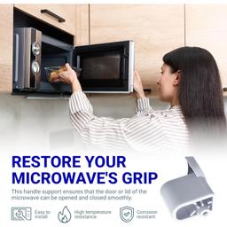 [Lifetime Warranty] WB06X10943 Microwave Door Handle Support - Compatible with GE Hotpoint Microwaves - Replaces AP5790057 3025054 PS8753758 JVM3160DF2WW JVM3160DF1WW JVM3160DF1CC thumbnail 1