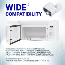 [Lifetime Warranty] WB06X10943 Microwave Door Handle Support - Compatible with GE Hotpoint Microwaves - Replaces AP5790057 3025054 PS8753758 JVM3160DF2WW JVM3160DF1WW JVM3160DF1CC thumbnail 3