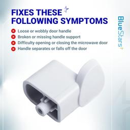 [Lifetime Warranty] WB06X10943 Microwave Door Handle Support - Compatible with GE Hotpoint Microwaves - Replaces AP5790057 3025054 PS8753758 JVM3160DF2WW JVM3160DF1WW JVM3160DF1CC thumbnail 5