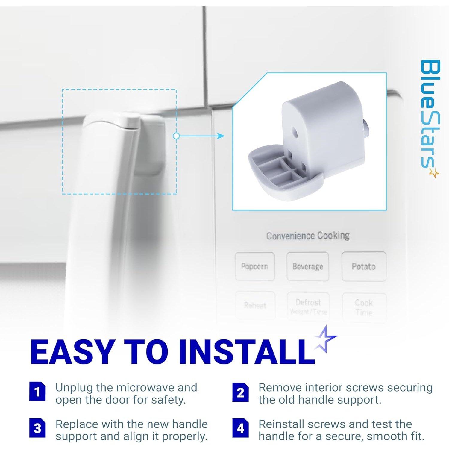 [Lifetime Warranty] WB06X10943 Microwave Door Handle Support - Compatible with GE Hotpoint Microwaves - Replaces AP5790057 3025054 PS8753758 JVM3160DF2WW JVM3160DF1WW JVM3160DF1CC image 6