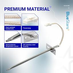 [Lifetime Warranty] WPW10181986 W10181986 W10131826 Range Oven Sensor Probe Replacement - Compatible with Whirlpool Maytag Kenmore Ranges - Replaces WPW10181986 8273902 W10131826 PS11749737 AP6016450 thumbnail 3