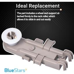 [Lifetime Warranty] 8268743 Dishwasher Upper Rack Wheel - Compatible for Whirlpool Kenmore KitchenAid Dishwashers - Replaces WP8268743 AP6012252 PS11745459 - Pack of 4 thumbnail 4