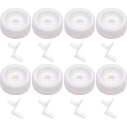 [Lifetime Warranty] WD12X271 Dishwasher Lower Rack Roller and Axle Kit - Compatible with General Electric Dishwashers - Replaces WD12X0271 AP2039084 PS259136 - Pack of 8 thumbnail 0
