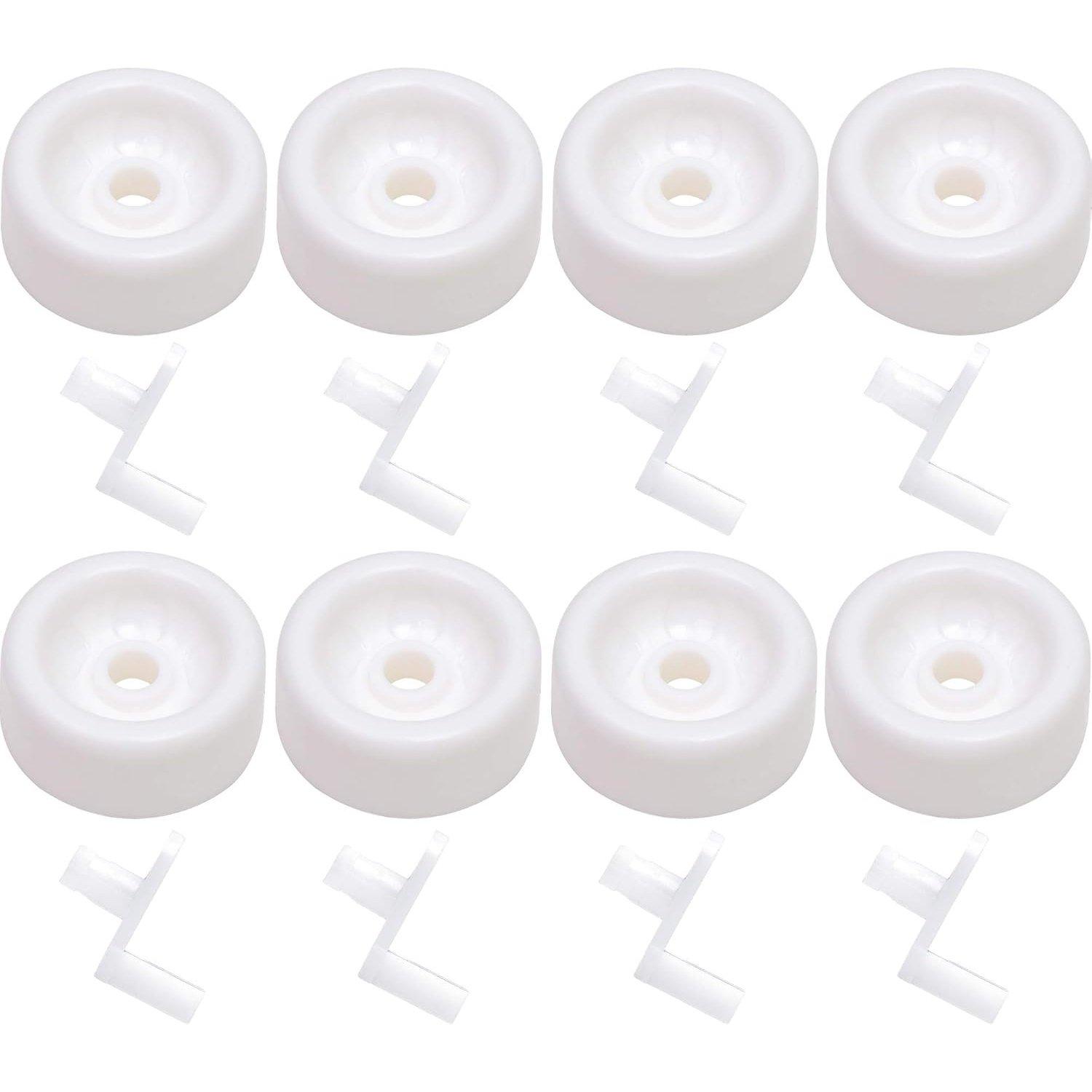 [Lifetime Warranty] WD12X271 Dishwasher Lower Rack Roller and Axle Kit - Compatible with General Electric Dishwashers - Replaces WD12X0271 AP2039084 PS259136 - Pack of 8 image 0