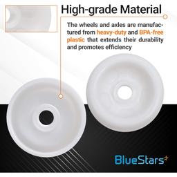 [Lifetime Warranty] WD12X271 Dishwasher Lower Rack Roller and Axle Kit - Compatible with General Electric Dishwashers - Replaces WD12X0271 AP2039084 PS259136 - Pack of 8 thumbnail 3