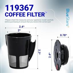 [Lifetime Warranty] 119367 Reusable Coffee Keurig Filter Replacement for Keurig K Cups 2.0 Series - Pack of 2 thumbnail 3