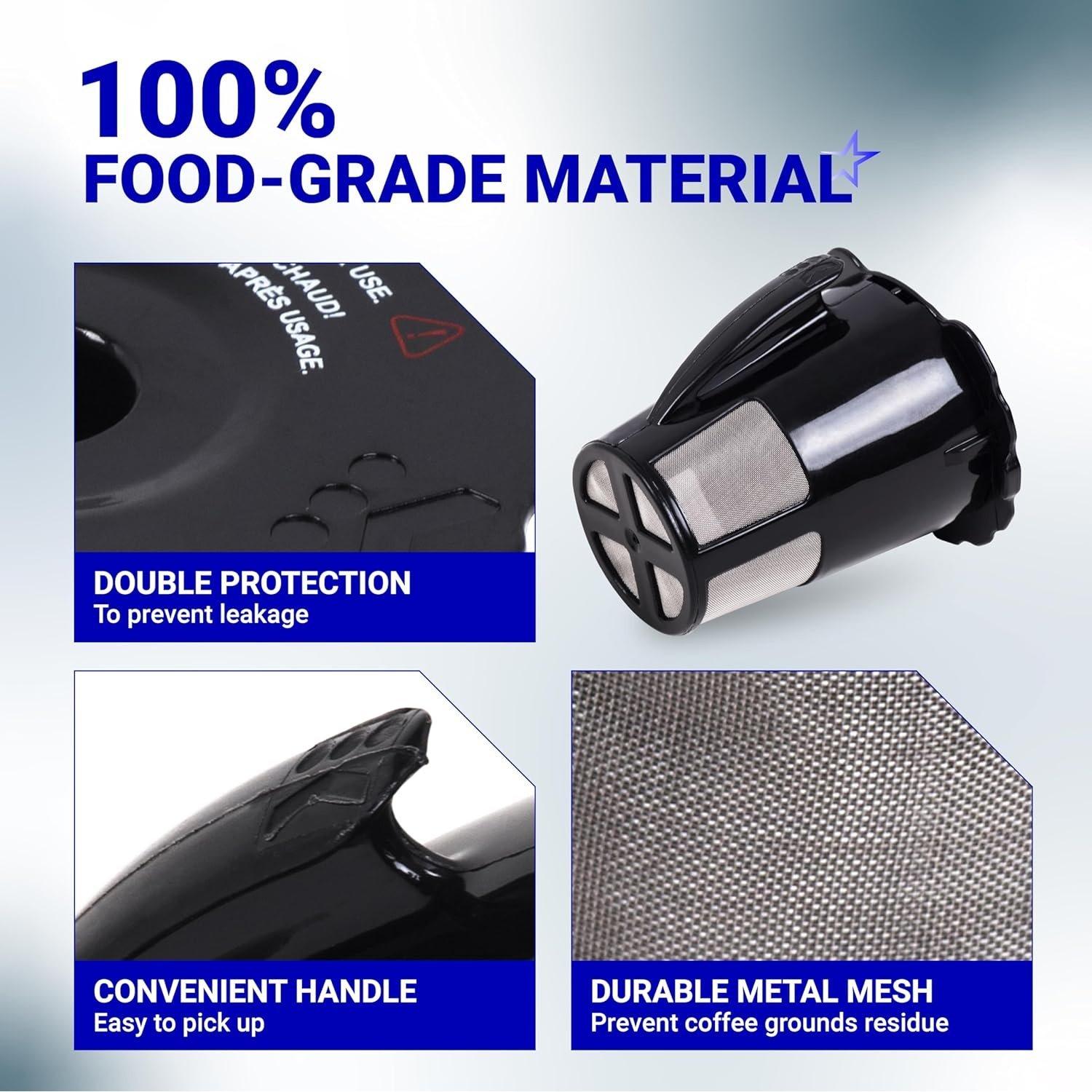 [Lifetime Warranty] 119367 Reusable Coffee Keurig Filter Replacement for Keurig K Cups 2.0 Series - Pack of 2 image 5