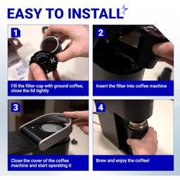 [Lifetime Warranty] 119367 Reusable Coffee Keurig Filter Replacement for Keurig K Cups 2.0 Series - Pack of 2 thumbnail 1