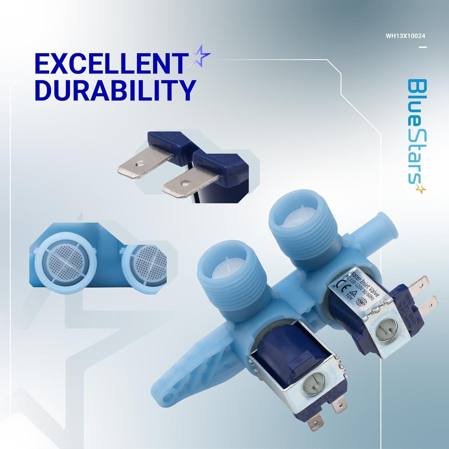 [Lifetime Warranty] WH13X10024 Washer Water Inlet Valve Replacement - Compatible with GE & Hotpoint Washers - Replaces WH13X0086 PS1155105 AP3861119 1159233 WH13X10019 WH13X0087 image 6