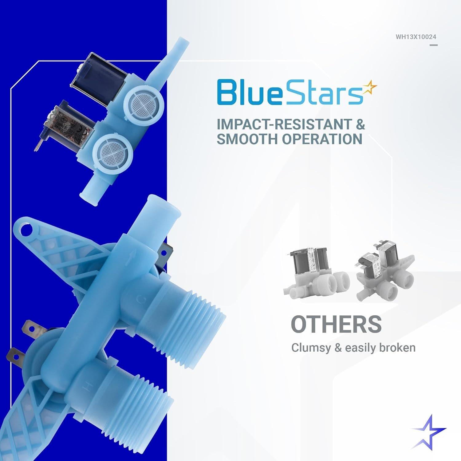 [Lifetime Warranty] WH13X10024 Washer Water Inlet Valve Replacement - Compatible with GE & Hotpoint Washers - Replaces WH13X0086 PS1155105 AP3861119 1159233 WH13X10019 WH13X0087 image 3