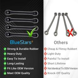 [Lifetime Warranty] WH1X2727 Washer Dampening Strap - Compatible with GE & Hotpoint Washers - Replaces WH1X10046 AP2044899 PS271100 WH01X10028 56121T4WW 52120TAWB WH01X10046 - Pack of 4 thumbnail 6