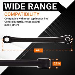 [Lifetime Warranty] WH1X2727 Washer Dampening Strap - Compatible with GE & Hotpoint Washers - Replaces WH1X10046 AP2044899 PS271100 WH01X10028 56121T4WW 52120TAWB WH01X10046 - Pack of 4 thumbnail 5