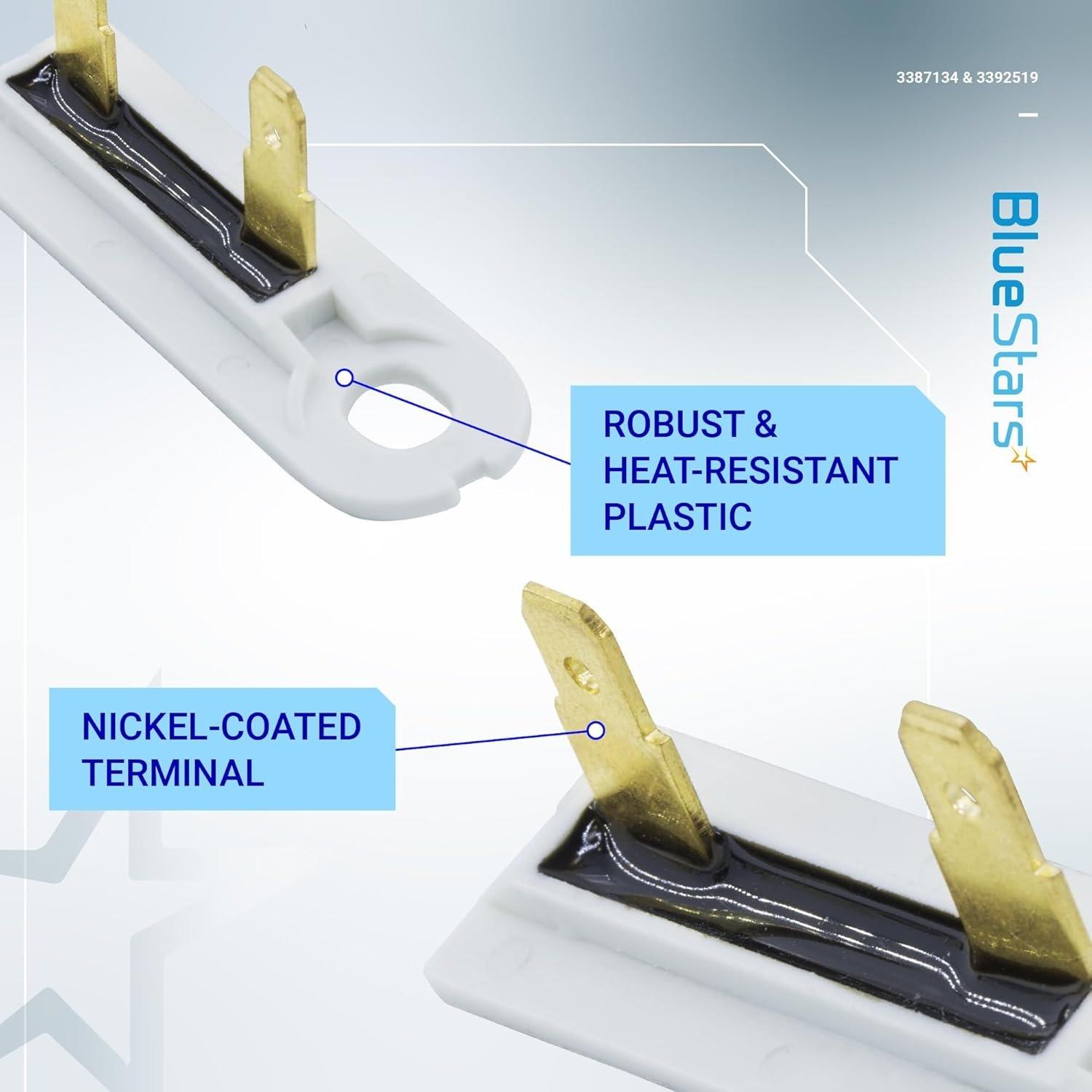 [Lifetime Warranty] 3387134 Dryer Cycling Thermostat & 3392519 Thermal Fuse - Compatible with Whirlpool & Kenmore - Replaces PS11741405 3387139 80005 694511 WP3392519VP 306910 image 3
