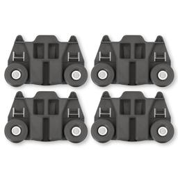 [Lifetime Warranty] W10195417 Dishwasher Lower Dish Rack Wheel with Steel Screws - Fit Kenmore KitchenAid Whirlpool Jenn-Air Dishwashers - Replaces AP4538395 PS2579553 WPW10195417 AH2579553 - Pack of 4 thumbnail 0