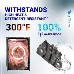 [Lifetime Warranty] W10195417 Dishwasher Lower Dish Rack Wheel with Steel Screws - Fit Kenmore KitchenAid Whirlpool Jenn-Air Dishwashers - Replaces AP4538395 PS2579553 WPW10195417 AH2579553 - Pack of 4 thumbnail 3