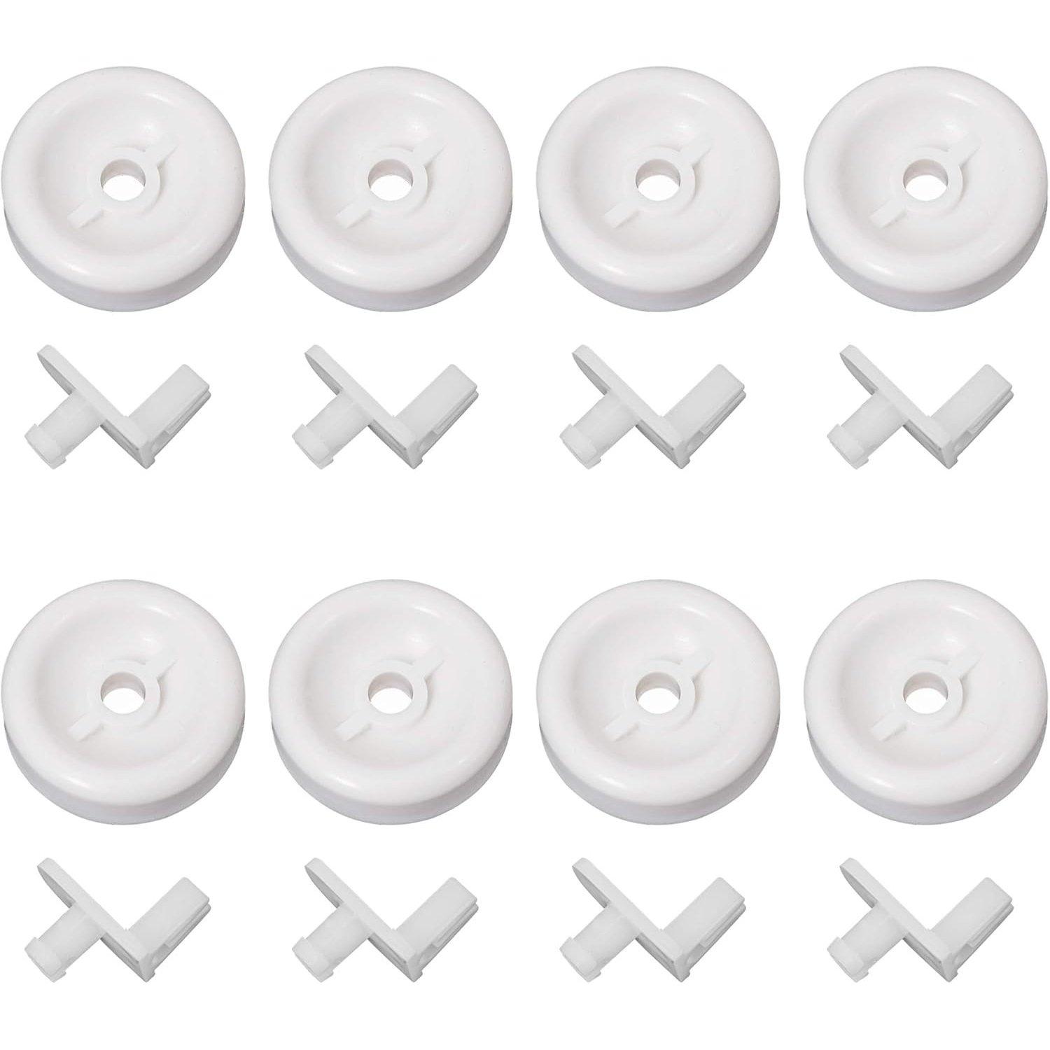 [Lifetime Warranty] WD35X21038 Dishwasher Lower Rack Wheel and Stud - Compatible with GE Kenmore Dishwashers - Replaces WD12X10267 PS11726733 AP59863653 - Pack of 8 image 0