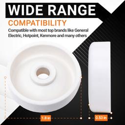 [Lifetime Warranty] WD35X21038 Dishwasher Lower Rack Wheel and Stud - Compatible with GE Kenmore Dishwashers - Replaces WD12X10267 PS11726733 AP59863653 - Pack of 8 thumbnail 4